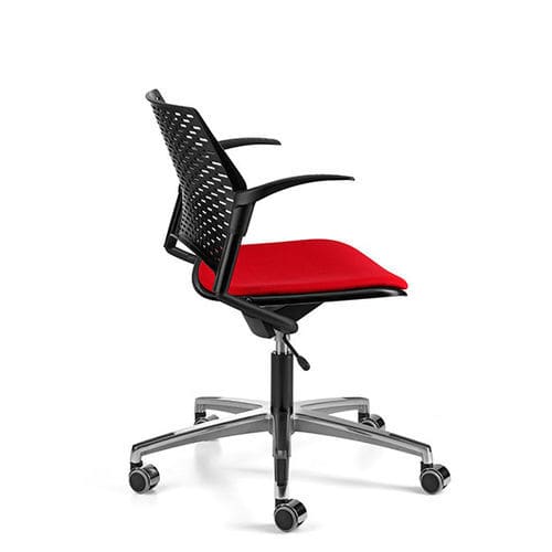 Sedia da ufficio contemporanea - DELFI PLUS - TALIN SRL - da interno / in copolimero / con supporto in metallo