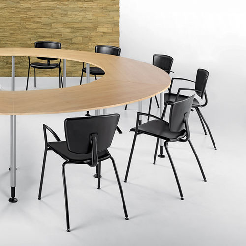 Sedia visitatore contemporanea - VEKTATOP - TALIN SRL - da interno / in pelle / in faggio
