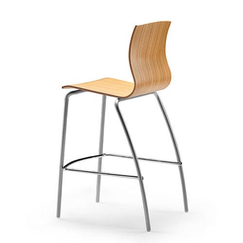 Sgabello contemporaneo - WEBWOOD - TALIN SRL - in faggio / in legno compensato / in metallo