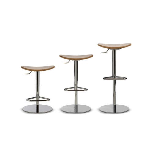 Sgabello contemporaneo - ZIP - TALIN SRL - in pelle / in rovere / in faggio