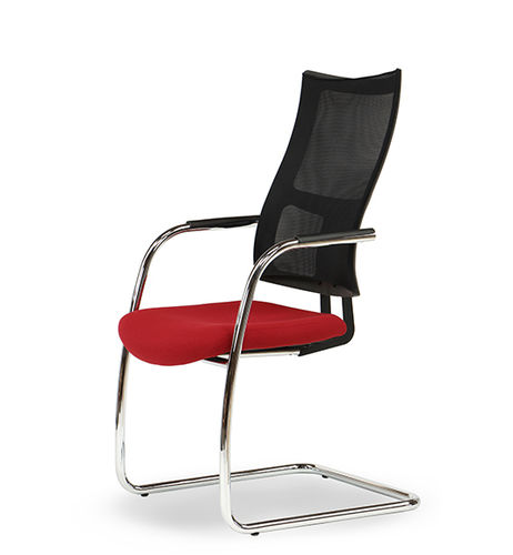 Sedia visitatore contemporanea - ALLYNET - TALIN SRL - da interno / in cromo / in rete