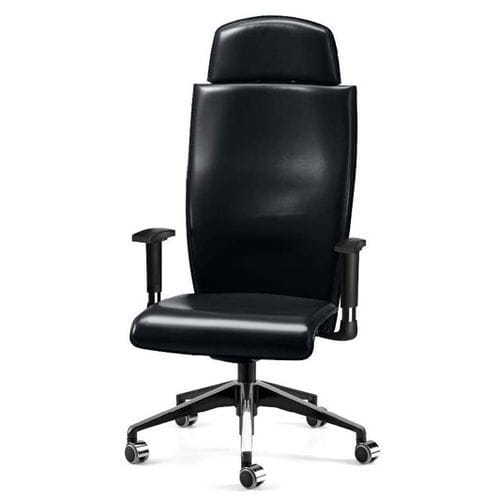 Poltrona direzionale contemporaneo - ATHENA - TALIN SRL - in pelle / in nylon / in alluminio