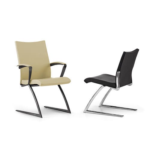 Sedia visitatore contemporanea - AVIA - TALIN SRL - da interno / in alluminio / in cromo
