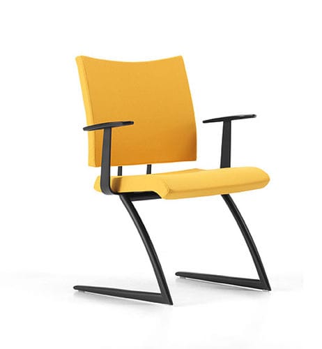 Sedia visitatore contemporanea - AVIAMID - TALIN SRL - da interno / in alluminio / in cromo