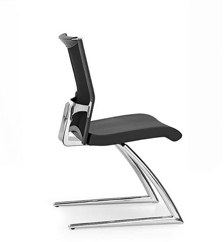 Sedia visitatore contemporanea - AVIANET - TALIN SRL - da interno / in alluminio / in cromo