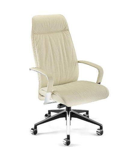 Poltrona direzionale contemporaneo - DIESIS PLUS - TALIN SRL - in pelle / in tessuto / in cromo