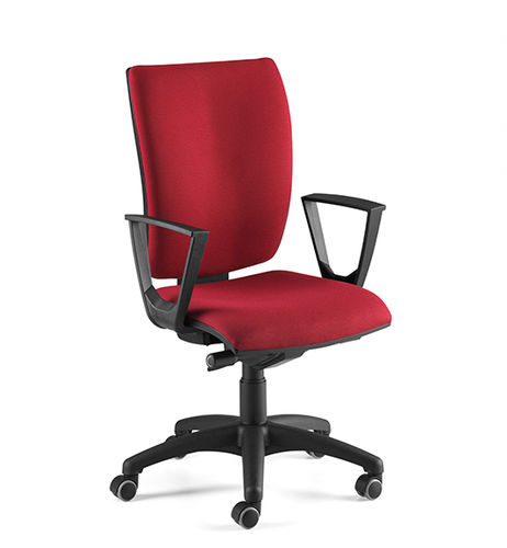Sedia da ufficio contemporanea - GUJA - TALIN SRL - da interno / in cromo / in pelle
