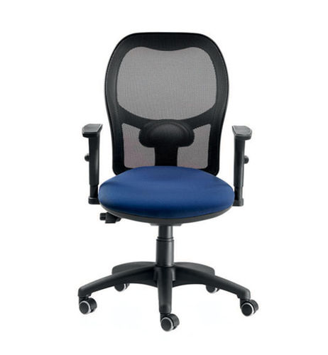 Sedia da ufficio contemporanea - MESH - TALIN SRL - da interno / in cromo / in pelle