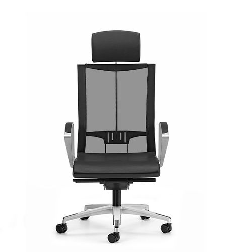 Poltrona direzionale contemporaneo - AVIANET - TALIN SRL - in pelle / in tessuto / in alluminio