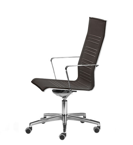 Poltrona da ufficio contemporanea - KEYPLUS - TALIN SRL - in pelle / in rete / a rete