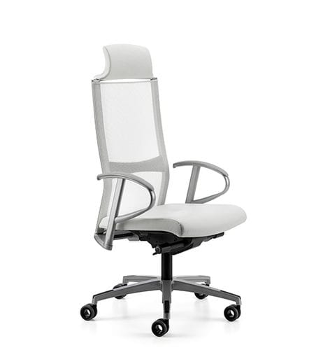 Poltrona direzionale contemporaneo - TITANIA - TALIN SRL - in pelle / in tessuto / in metallo