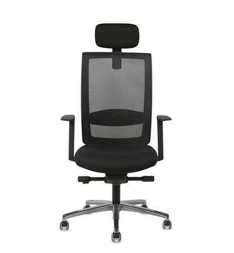 Poltrona direzionale contemporaneo - WIND - TALIN SRL - in pelle / in tessuto / in alluminio