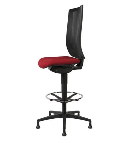 Sgabello da ufficio contemporaneo - WIND  - TALIN SRL - in rete / con supporto in alluminio / con base a stella