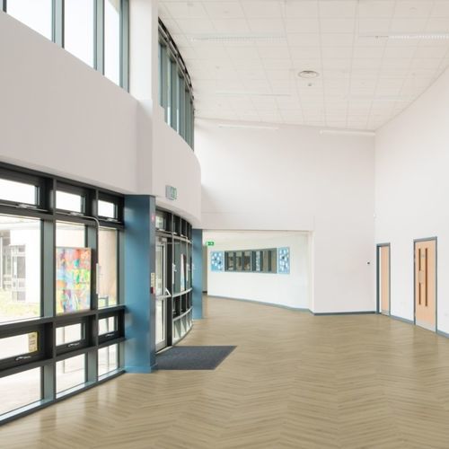 Pavimento ecologico - ALMOND – CHEVRON - Aspecta Flooring - in vinile / da interno / per ufficio