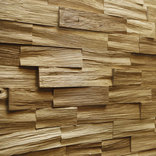 Paramento in legno - OAK RANDOM - Relief Walls - indoor / testurizzato / marrone