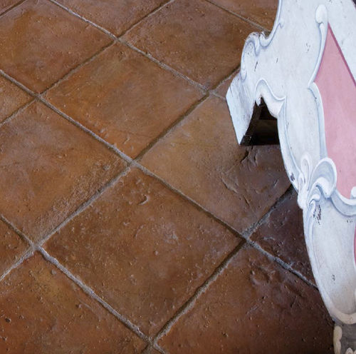 Pavimento in terracotta - TERRACOTTA "ANTICO RESTAURO" - QUADRATO - Enrico Palmucci - per esterni / da interno / per ambienti umidi