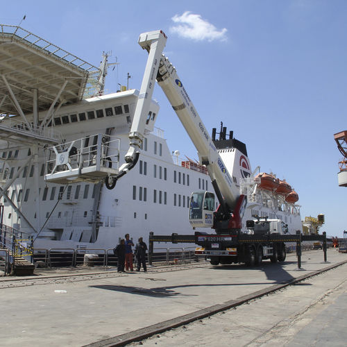Piattaforma aerea per cantiere - B-LIFT 620 HR - CTE - da esterno / montata su camion