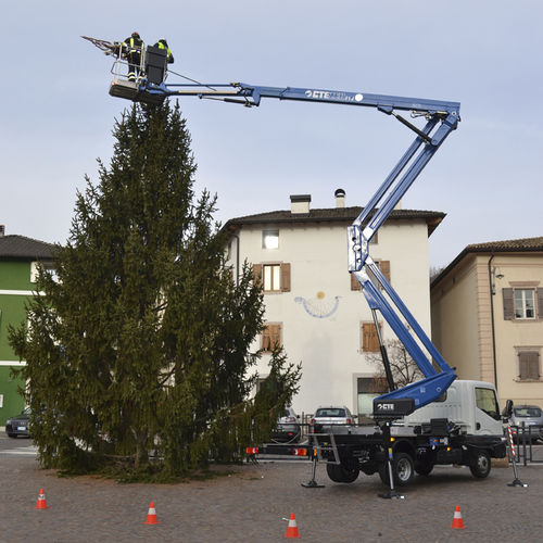 Piattaforma aerea per cantiere - ZED 21.3 JHV - CTE - da esterno / montata su camion