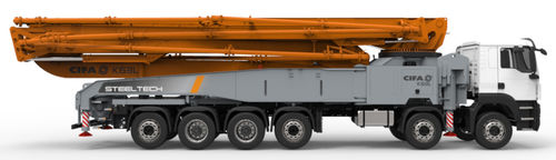 Pompa per calcestruzzo mobile - K63L - CIFA S.p.A - montata su camion