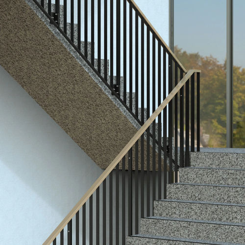 Ringhiera per scala - SCALA - Abel Metallsysteme GmbH & Co. KG - in alluminio / in acciaio / in legno