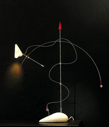 Lampada da tavolo - TITIVILUS - lucifero illuminazione - in acciaio / in vetro / in silicone