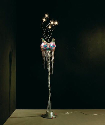 Lampada da terra - SOTTO IL VESTITO NIENTE - lucifero illuminazione - in metallo / in silicone / design originale