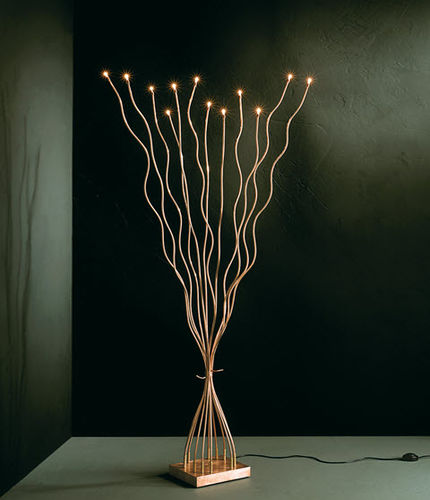 Lampada da terra - GRAA - lucifero illuminazione - in rame / contemporanea / con cavo