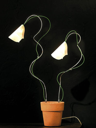 Lampada da tavolo - FLORIA - lucifero illuminazione - in vetro / in silicone / contemporanea