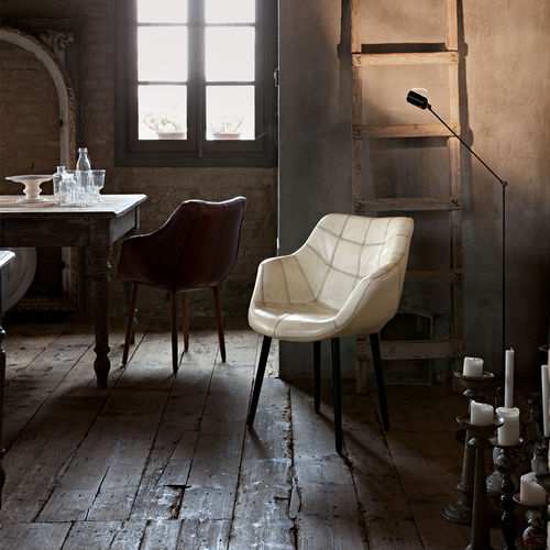 Sedia classica - YANKEE  - Devina Nais - da interno / in legno massiccio / in pelle
