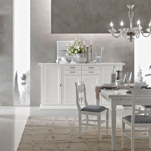 Credenza classica - Devina Nais - in legno laccato / bianca