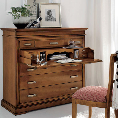 Credenza classica - Devina Nais - in legno massiccio / con scrivania