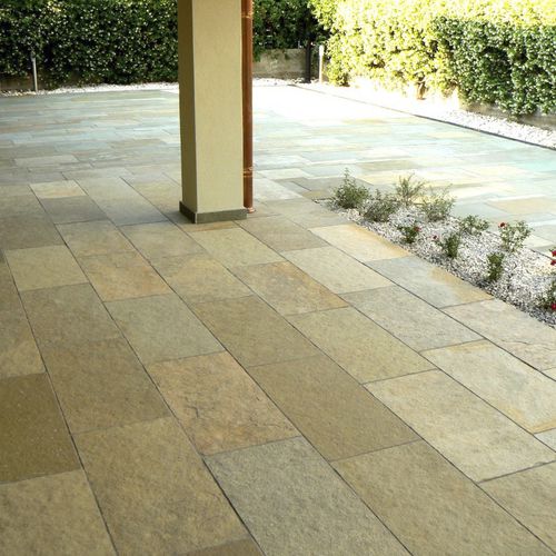 Lastra in pietra in calcare - TANDUR - Asian Stones - per pavimento / levigata / spazzolata