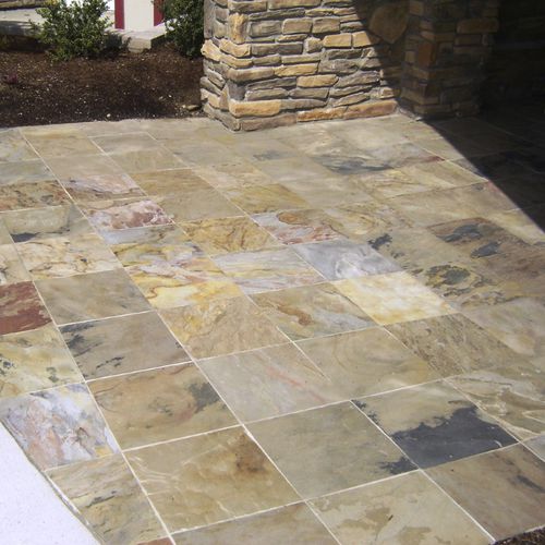 Lastra in pietra in ardesia - INDIAN AUTUMN - Asian Stones - per pavimento / opaca