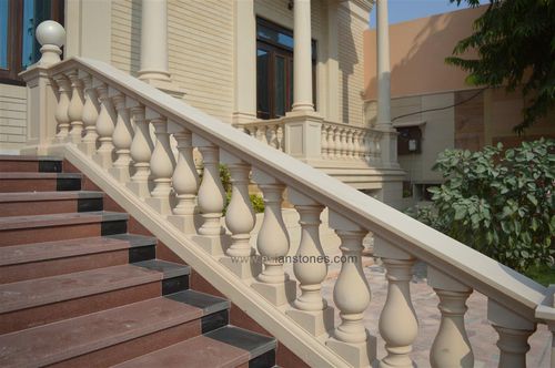 Ringhiera per balaustra - Asian Stones - da esterno / per scala / per balcone