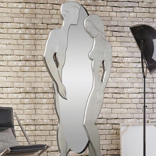 Specchio a muro - P4650 - PINTDECOR - design originale / ovale / argentato