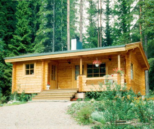 Casa prefabbricata - OUNAS : 51-70 - Artic House - in legno massiccio assemblato / ecologica / classica