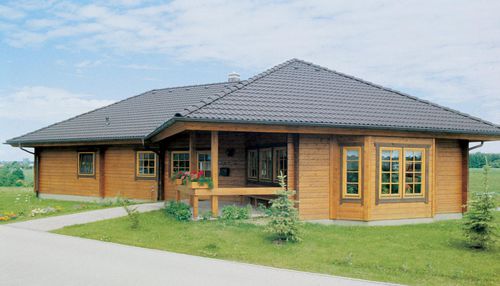 Casa prefabbricata - EUROHOME : 167 - Artic House - in legno massiccio assemblato / ecologica / classica