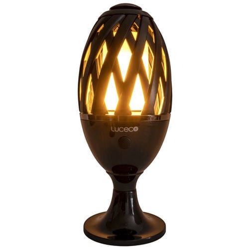Lampada da pavimento - FLAME EFFECT - LUCECO - in metallo / contemporanea / ricaricabile