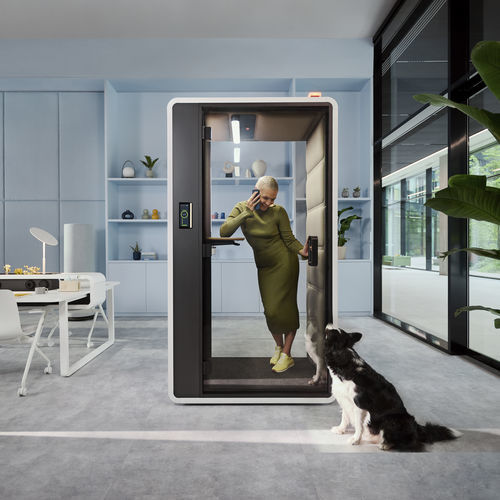 Cabina telefonica per ufficio - HushFree.S - Mikomax Smart Office - per open space / per spazi pubblici / in legno compensato