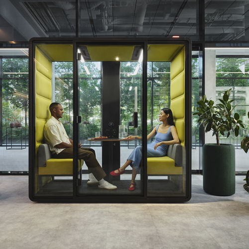 Ufficio POD acustico - HushFree.XM - Mikomax Smart Office - con porta vetrata / ergonomico / da 2 persone