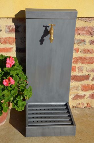 Fontana da giardino - MIMOSA - MISTERZINC - in zinco / contemporanea