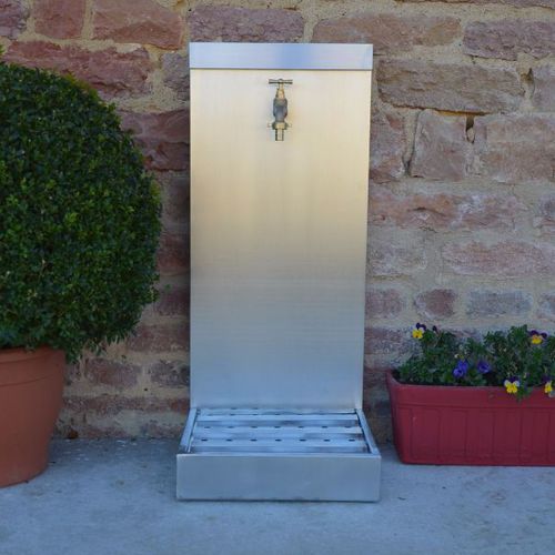 Fontana da giardino - CAMPANULE - MISTERZINC - in zinco / contemporanea