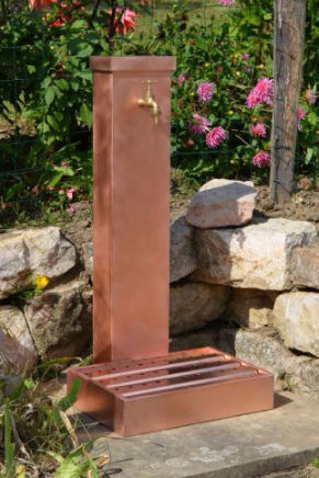 Fontana da giardino - ALOES - MISTERZINC - in rame / contemporanea