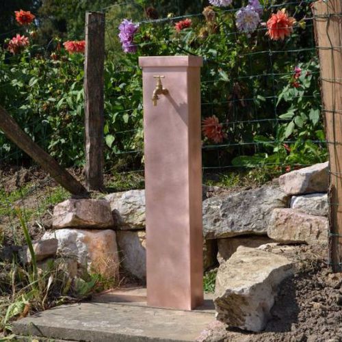 Fontana da giardino - GIROFLEE - MISTERZINC - in rame / contemporanea