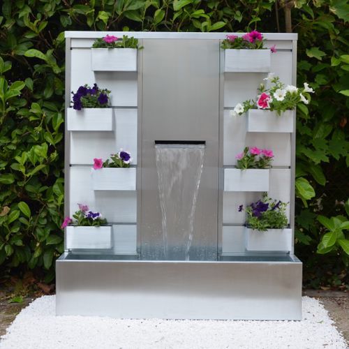 Fontana da giardino - CASCADE - MISTERZINC - in zinco / contemporanea