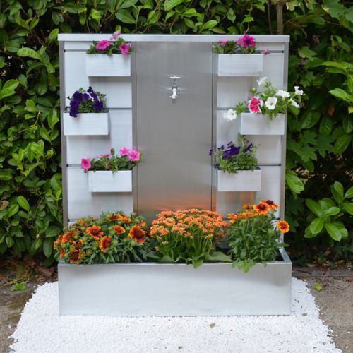 Fontana da giardino - EDEN - MISTERZINC - in zinco / contemporanea