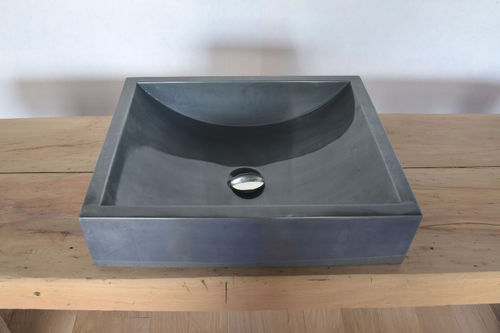 Lavabo da appoggio - MISTERZINC - in zinco / rettangolare / contemporaneo