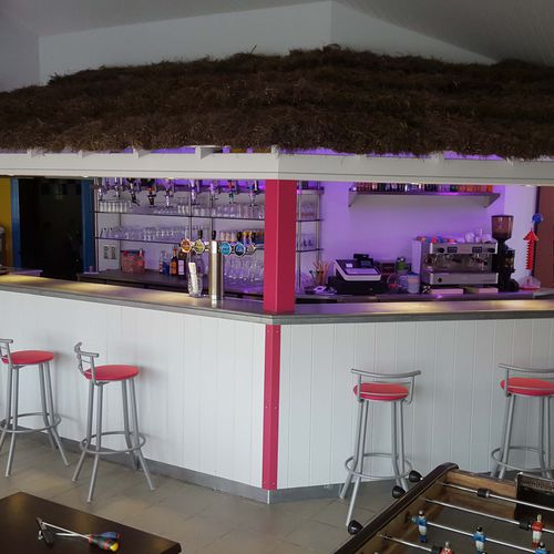 Bancone da bar - BOIS DE C&Eacute;N&Eacute; - MISTERZINC - dritto