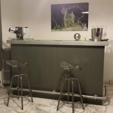 Bancone da cucina - POMMARD - MISTERZINC - dritto