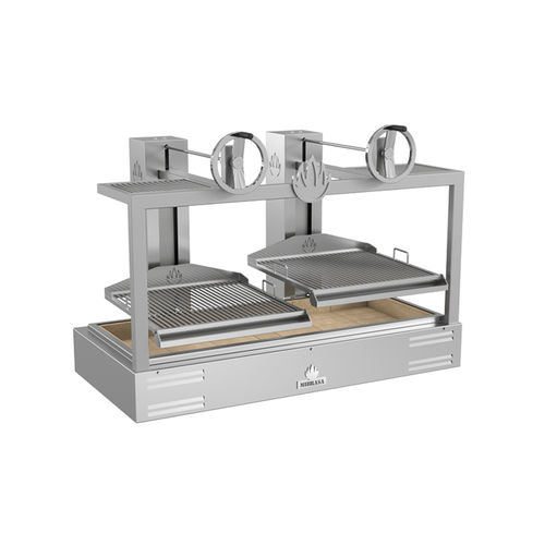 Grill a carbonella - PARRILLA GMB 160 - Mibrasa Charcoal Oven SL - da bancone / per cucina professionale / in acciaio inossidabile